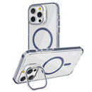 Navy Camera Kickstand Magnetic Case for iPhone 16 6.1