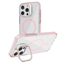 Pink Camera Kickstand Magnetic Case for iPhone 16 Pro Max