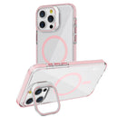 Pink Camera Kickstand Magnetic Case for iPhone 13 Pro Max