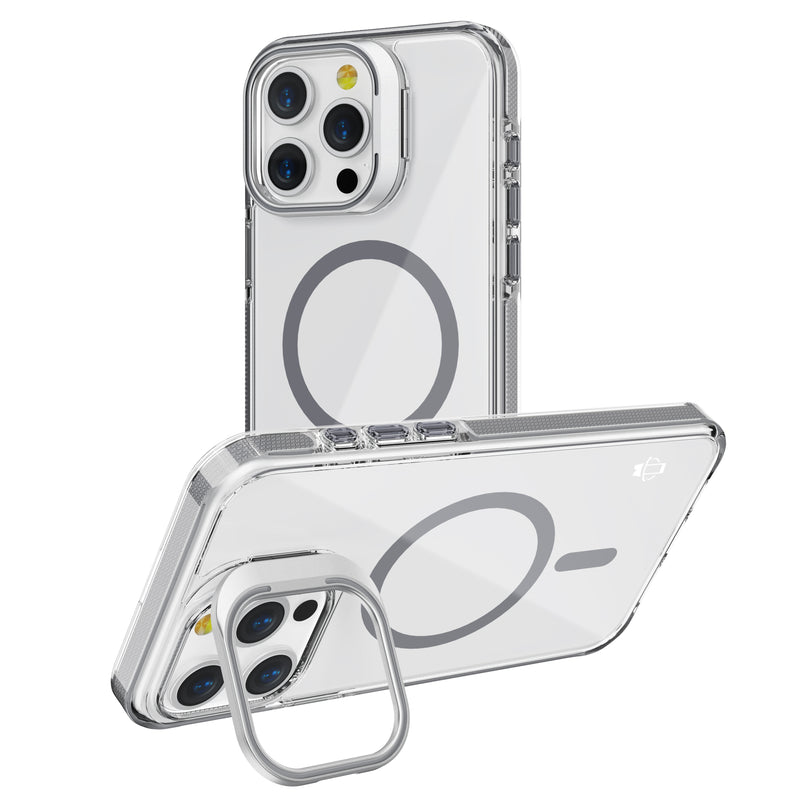 Titanium Camera Kickstand Magnetic Case for iPhone 13 Pro Max