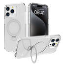 Clear Case Kickstand with Magnetic Compatibility for iPhone 15 Plus 6.7 / 14 Plus 6.7