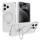 Clear Case Kickstand with Magnetic Compatibility for iPhone 16 Pro with package