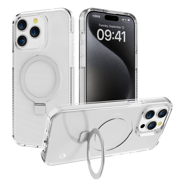 Clear Case Kickstand with Magnetic Compatibility for iPhone 13 Pro Max