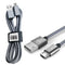 Esoulk [3.3ft/1m] Nylon Braided USB Cable For Mirco USB Silver