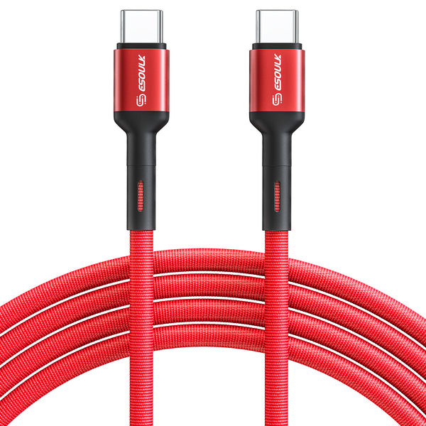 RED 10FT FAST CHARGING CABLE C TO C