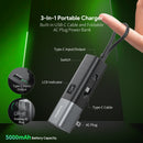 5000mAh PD 20W Built-in Foldable AC Wall Plug and USB