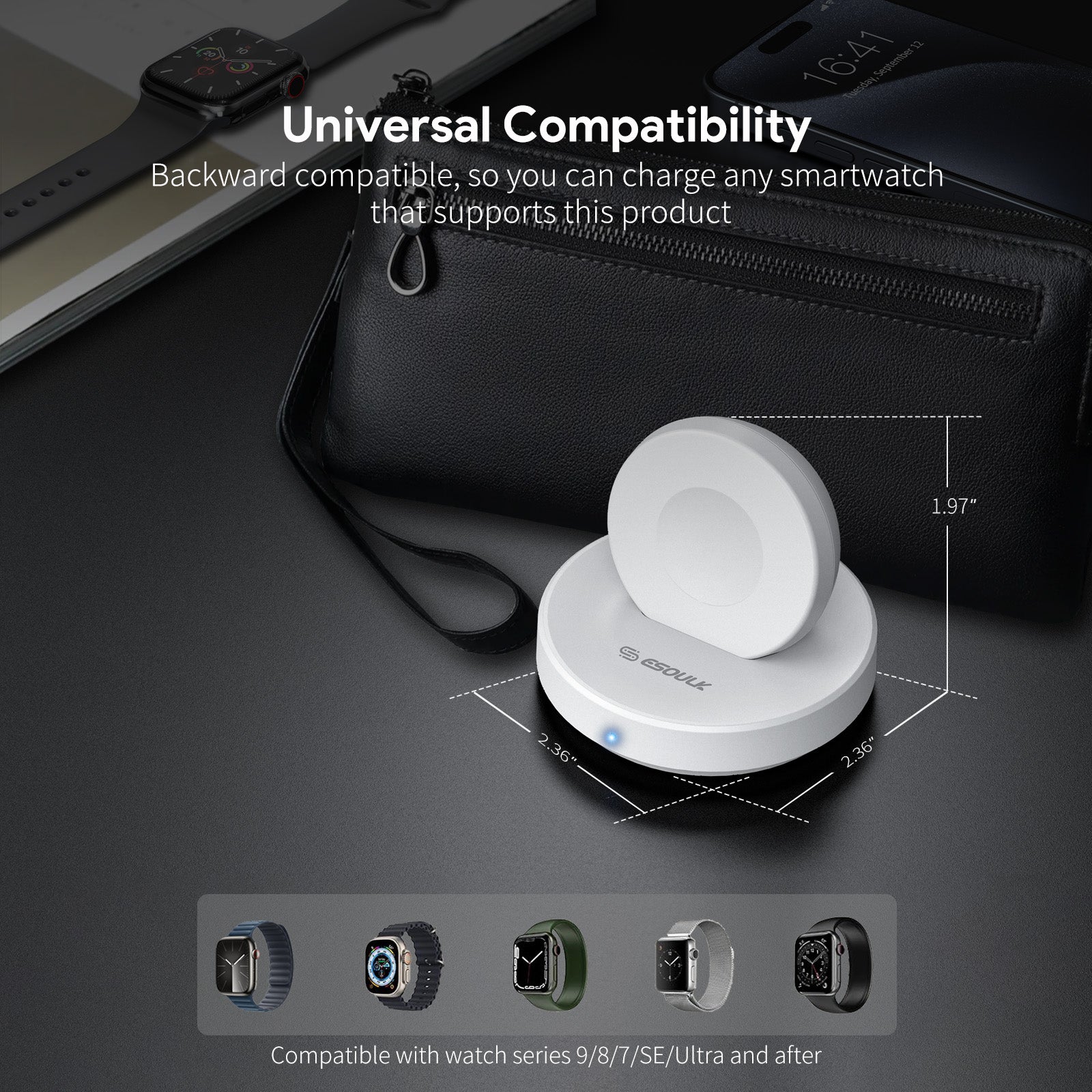 Smart Watch Magnetic Wireless Charging Stand