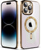 Gold Soft TPU Case with Magnetic Compatibility for iPhone 16 Pro Max