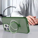 Green Smoked Kickstand with Magnetic Compatibility for iPhone 15 6.1
