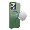 Green Smoked Kickstand with Magnetic Compatibility for iPhone 16 6.1