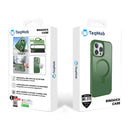 Green Smoked Kickstand with Magnetic Compatibility for iPhone 13 Pro Max with package