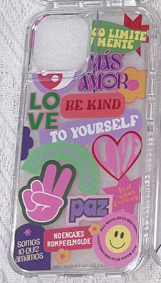 3 in 1 Design Peace Case for iPhone 15 6.1