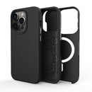 Black Triangle Case with Magnetic Compatibility for iPhone 16 6.1