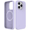 Lavender Soft Magnetic Silicone Case for iPhone 15 Pro Max