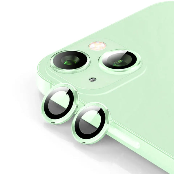 Light Green Solid Camera Glass Protector for iPhone 15 6.1 / 15 Plus