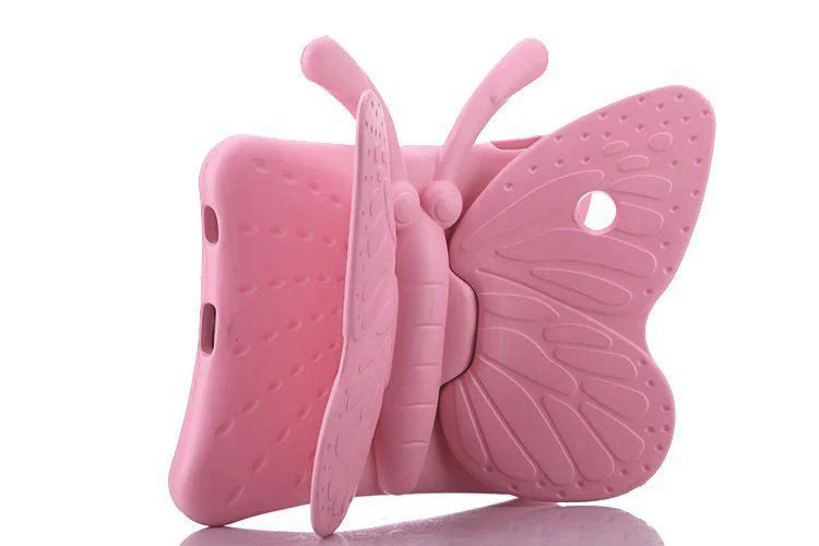 Pink Butterfly iSpongy Shock Proof Eva Case for iPad Air 11" M3 2025 / M2 2024 / 10th Gen 2022 / Air 5 / Air 4 / iPad Pro 11" (2022-2018)