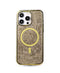 Gold Magnetic Crystal Case for iPhone 16 Pro