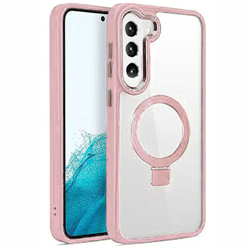 Pink Frame Kickstand with Magnetic Compatibility for Samsung Galaxy S25 Plus