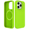 Neon Green Soft Magnetic Silicone Case for iPhone 14 Pro Max