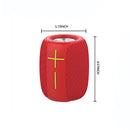 HD-22 Red Portable Speaker with LED lights and Power Bank