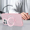 Pink Frosted Kickstand with Magnetic Compatibility for iPhone 14 Pro Max