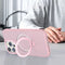 Pink Frosted Kickstand with Magnetic Compatibility for iPhone 12 Pro / 12 6.1