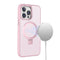 Pink Smoked Kickstand with Magnetic Compatibility for iPhone 16 Pro Max