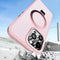 Pink Frosted Kickstand with Magnetic Compatibility for iPhone 15 Plus / iPhone 14 Plus