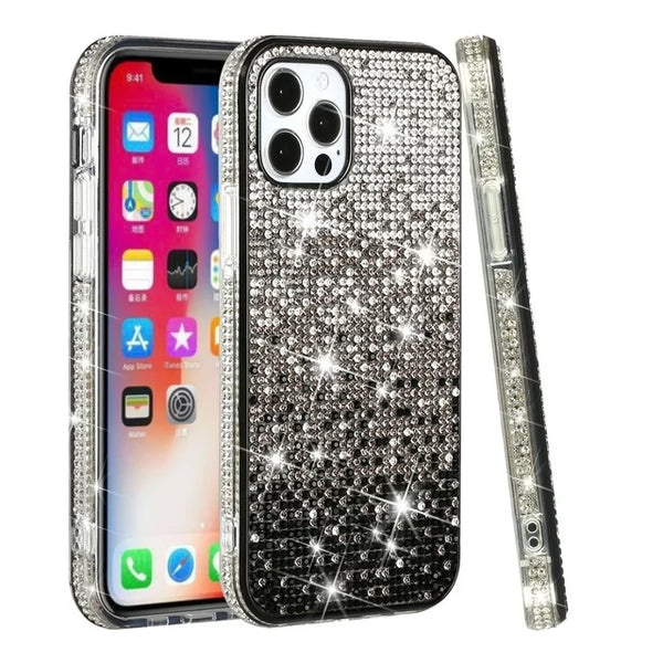 Black Pixel Stone Case for iPhone 15 6.1