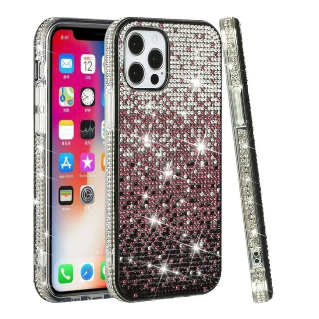 Rose Gold Pixel Stone Case for iPhone 14 Pro