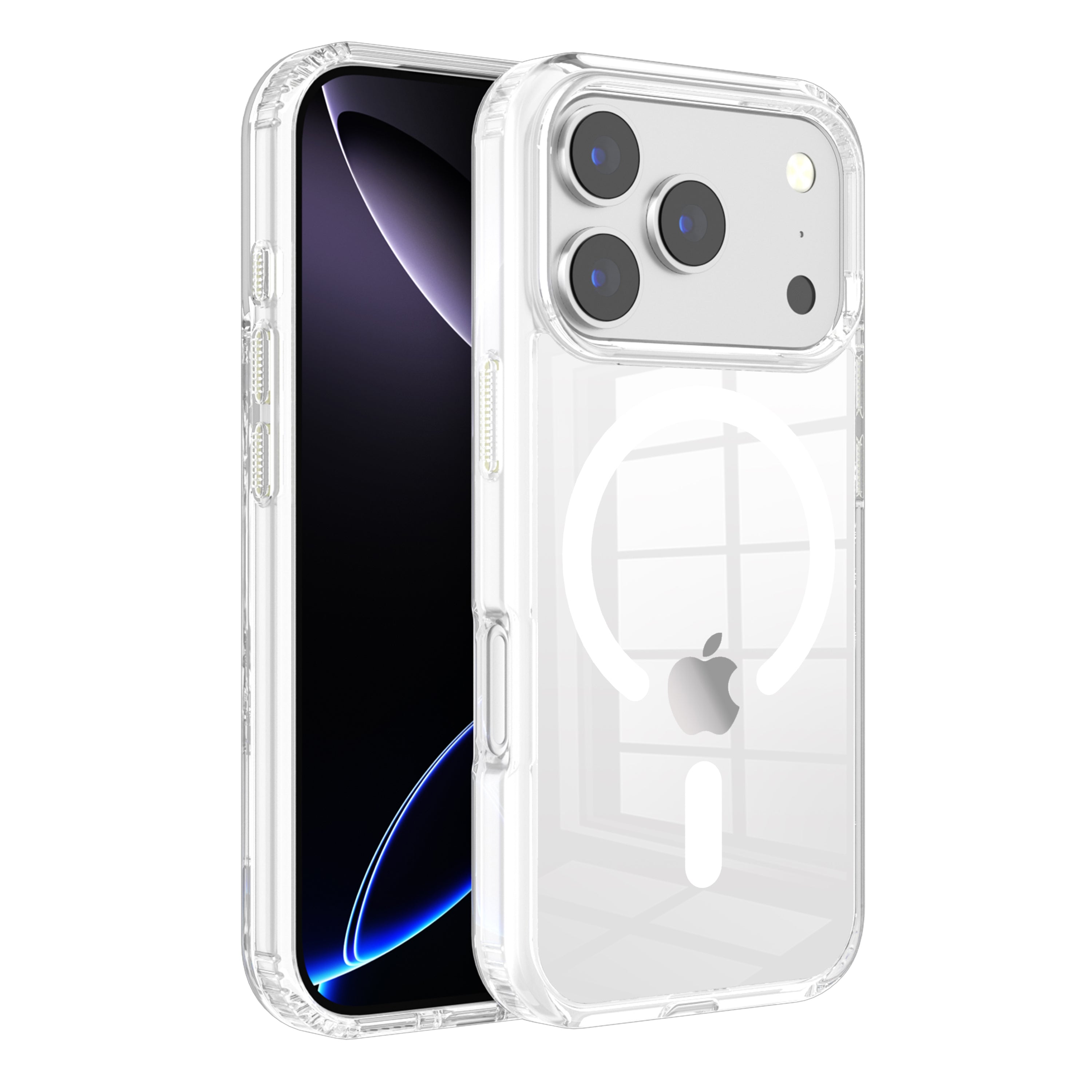 Clear Case with Magnetic Compatibility for iPhone 17 Pro