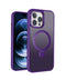 Purple Frosted Kickstand with Magnetic Compatibility for iPhone 13 Pro Max