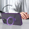 Purple Smoked Kickstand with Magnetic Compatibility for iPhone 15 6.1