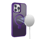 Purple Frosted Kickstand with Magnetic Compatibility for iPhone 11