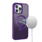 Purple Frosted Kickstand with Magnetic Compatibility for iPhone 14 Pro Max