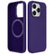 Dark Purple Soft Magnetic Silicone Case for iPhone 12 Pro / 12 6.1