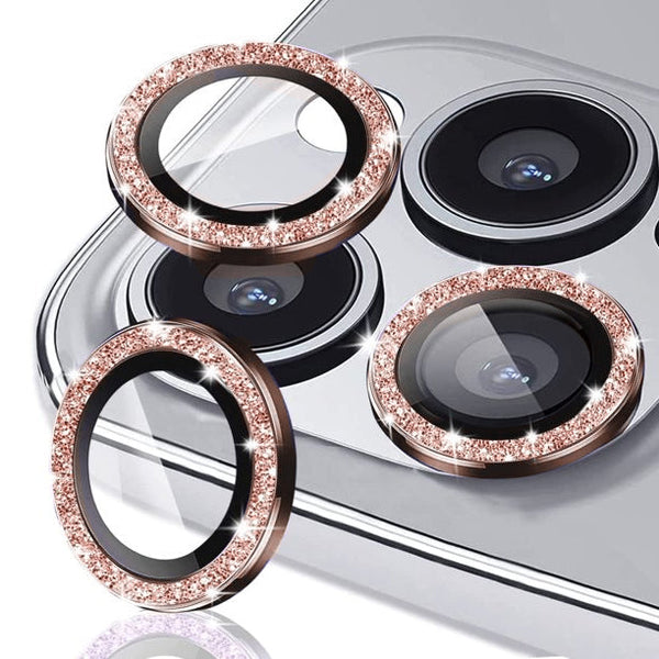 Rose Gold Glitter Camera Protector for iPhone 13 / 13 Mini