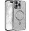 Silver Glitter Soft TPU Case with Magnetic Compatibility for iPhone 12 Pro Max 6.7