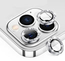 Silver Glitter Camera Protector for iPhone 15 Pro Max