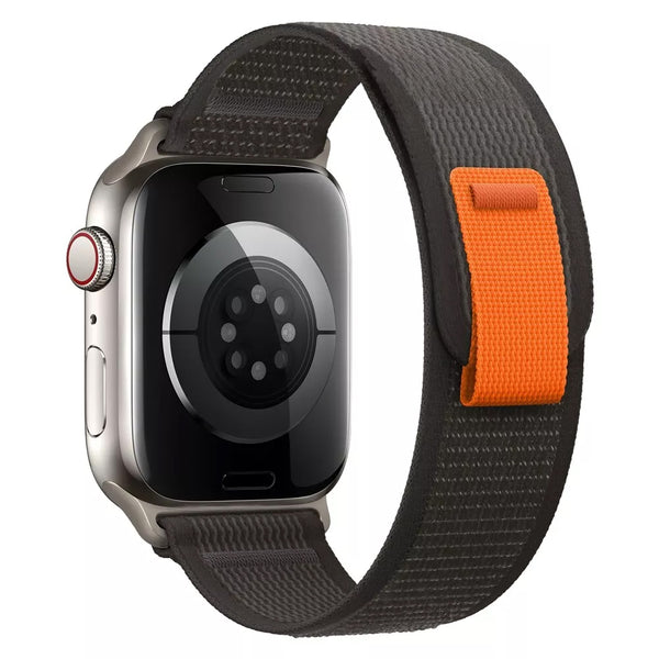 Black Ash Nylon Loop Band for Apple Watch 49" / 45" / 44" / 42"