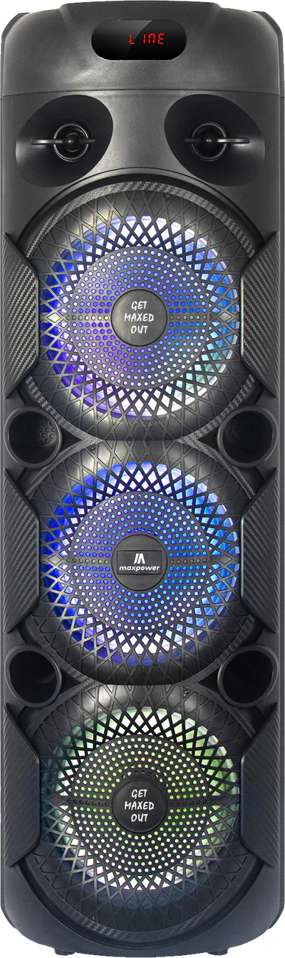 MPD825-ULTRA 8" X 3 Woofers karaoke Bluetooth speaker with FM Radio