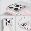 Pink Camera Kickstand Case with Magnetic Compatibility for iPhone 12 Pro / 12 6.1