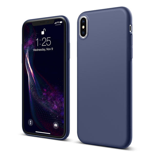 Navy Blue iPhone XS MAX Soft Silicone Case