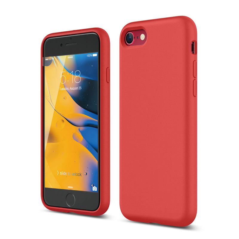Red iPhone SE/8/7/6 Soft Silicone Case