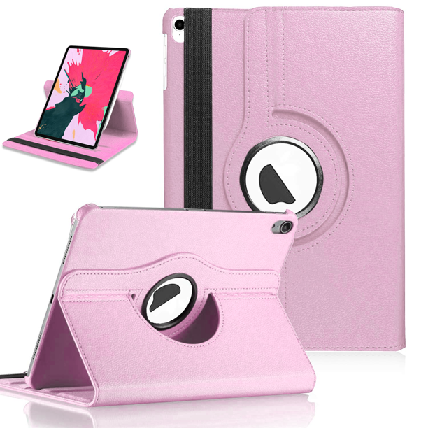 Pink PU Leather Folio Folding 360 Case for iPad Air 11" 2024 / Air 4 / iPad Pro 11" 2020