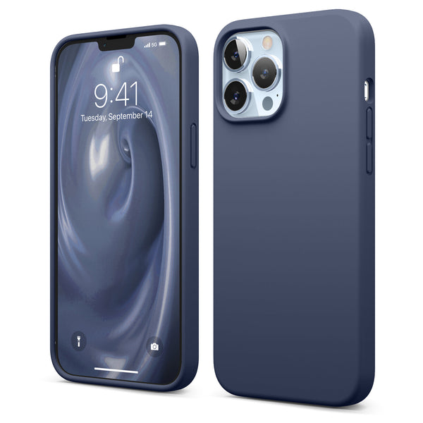 Navy Blue iPhone 13 Pro Soft Silicone Case