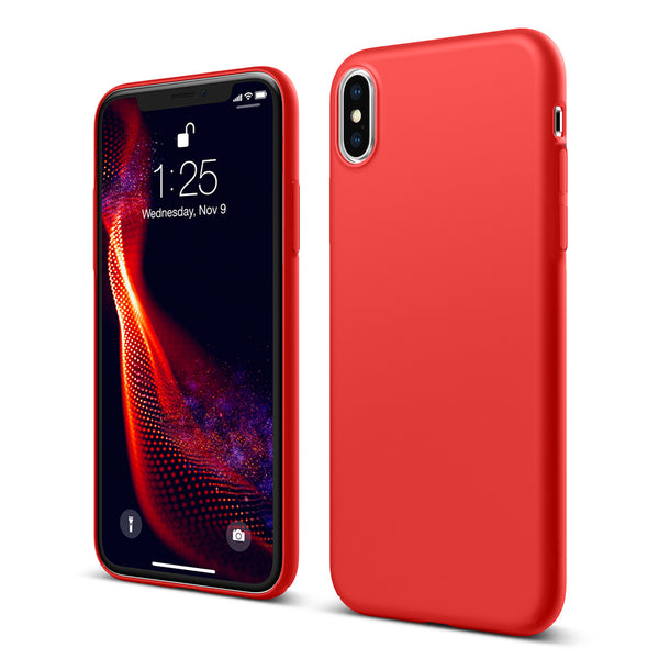 Red iPhone X/XS Soft Silicone Case
