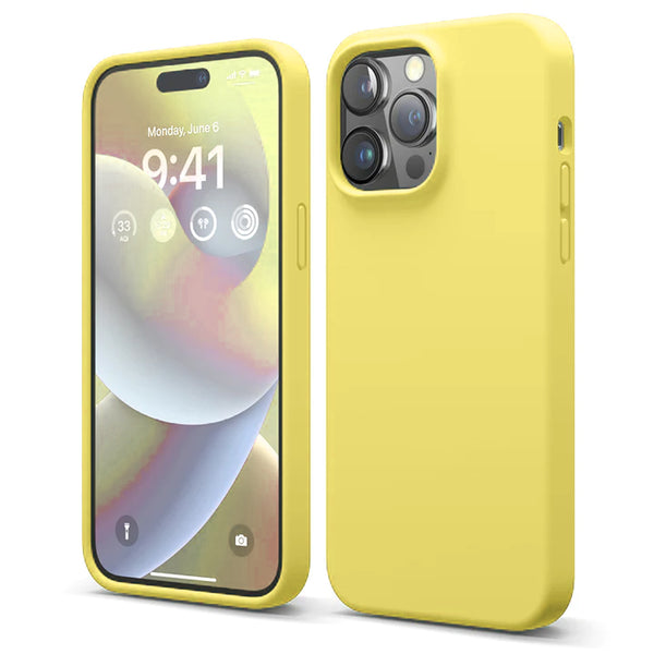 Yellow for iPhone 14 Pro Soft Silicone Case