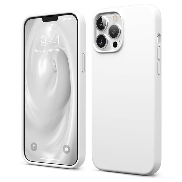 White iPhone 13 Pro Max Soft Silicone Case