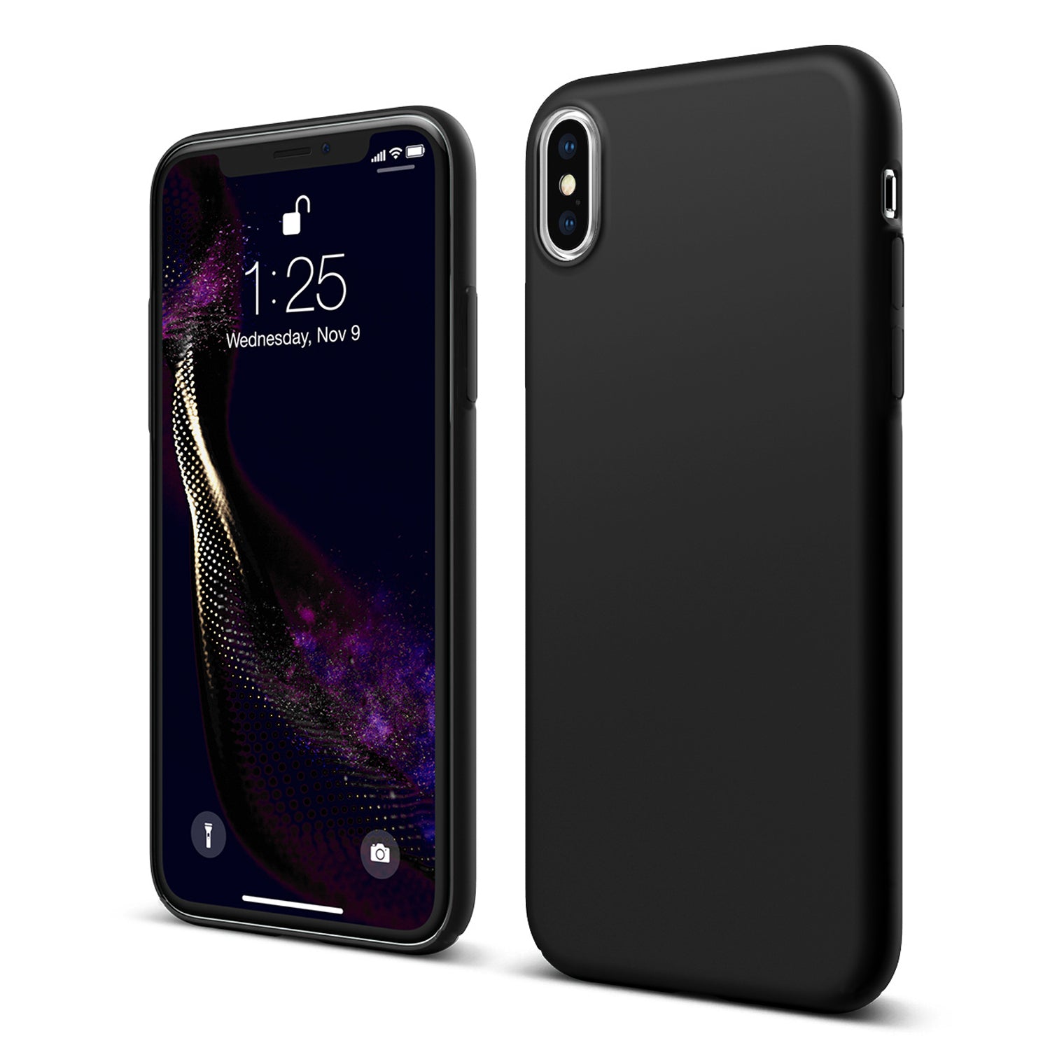 Black iPhone X/XS Soft Silicone Case